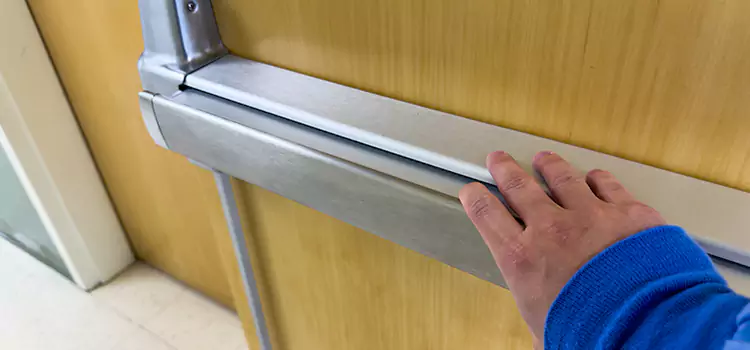 Installing a Push Bar on a Door Huntley